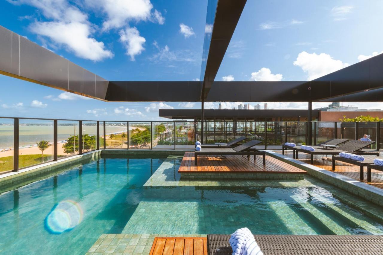 Ba'Ra Hotel João Pessoa Zewnętrze zdjęcie Rooftop pool at the hotel
