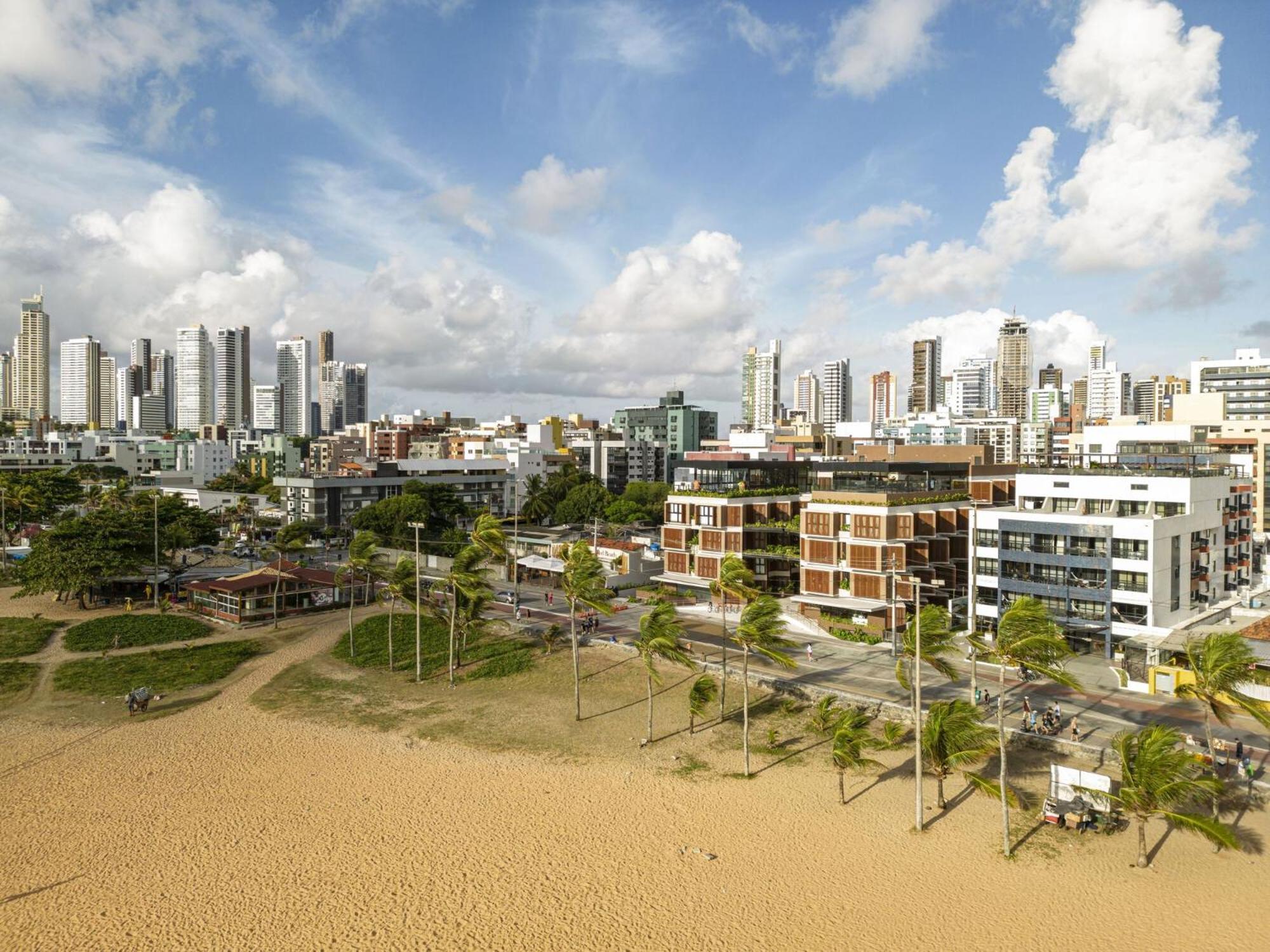 Ba'Ra Hotel João Pessoa Zewnętrze zdjęcie Aerial view of the new city of Fortaleza